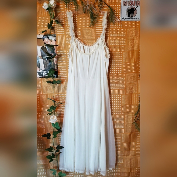 Rare 1950s Harvey Woods Nylon nightgown 2 pcs set - Picture 4 of 15